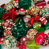 NEW 30 piece "Ruby Rose Garden" Bead Mix by Lilah Ann Beads - Boho, Lampwork, Beaded BM804