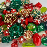 NEW 30 piece "Ruby Rose Garden" Bead Mix by Lilah Ann Beads - Boho, Lampwork, Beaded BM804