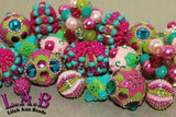 10 Piece Mix of Lilah Ann's Fruit Salad Collection Fine Beads FBM319