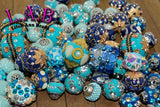 New 10 Pieces High Quality Boho beads - Indonesian Style, Kashmiri - U choose color- 12mm - 30mm Bkb100