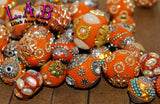 New 10 Pieces High Quality Boho beads - Indonesian Style, Kashmiri - U choose color- 12mm - 30mm Bkb100