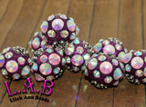 6 piece set Fine, Handmade Austrian Crystal Boho Focal Beads - Lilah Ann Beads KF301