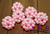 Hand Woven Glass Pearl Beads -Blingberries 18mm - 10 piece set - Lilah Ann Beads