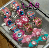 10 pieces Handmade, Indonesian, Boho Beads, Elite Lilah Ann - Pink I103