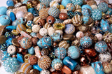 20 pieces Jesse James Beads Earthtones , Indonesian, Hand Beaded JJB500