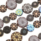 7-inch strand of High-Quality Czech Glass Beads - Table cut mixed - CGS200
