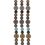 7-inch strand of High-Quality Czech Glass Beads - Table cut mixed - CGS200