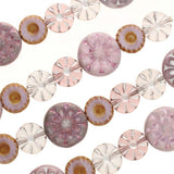 7-inch strand of High-Quality Czech Glass Beads - Table cut mixed - CGS209