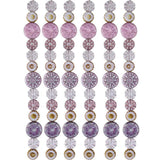 7-inch strand of High-Quality Czech Glass Beads - Table cut mixed - CGS209