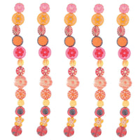 6-inch strand of High-Quality Czech Glass Beads - Table cut mixed - CGS225