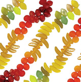 7-inch strand of High-Quality Czech Glass Beads - Fruit Shapes - CGS228