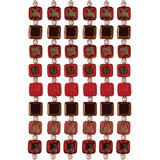 7-inch strand of High-Quality Czech Glass Beads - Table cut mixed - CGS205