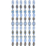 7-inch strand of High-Quality Czech Glass Beads - Table cut mixed - CGS207