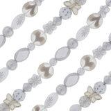 6-inch strand of High-Quality Czech Glass Beads - Table cut designs - CGS230