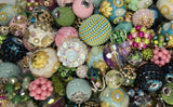 Exquisite, POTS Awareness- "Pickle" Bead Mix-Lilah Ann Beads- 22 Pieces - AAA100