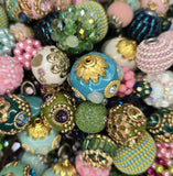 Exquisite, POTS Awareness- "Pickle" Bead Mix-Lilah Ann Beads- 22 Pieces - AAA100