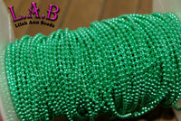 1.5mm Metallic Iron Ball chain -100 yards or "By the Yard" - Perfect size for Boho Bead Making