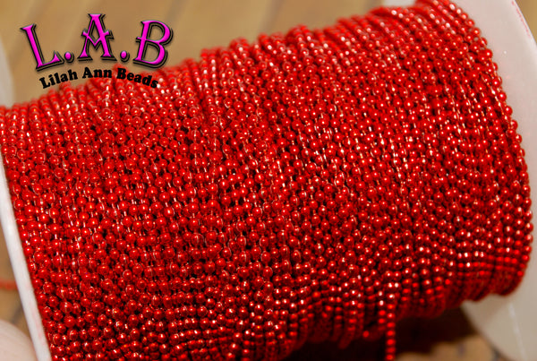 1.5mm Metallic Iron Ball chain -100 yards or "By the Yard" - Perfect size for Boho Bead Making