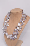 Very High End Genuine Ocean Pearl Necklace - Stunning Silver Luster - OP103
