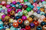Bulk Core Beads - 50 pieces 12mm Big Hole Acrylic Beads