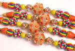 New strand of Lilah Ann Beads - Big Bohos with Austrian Crystal, Hand-beaded- LA3000