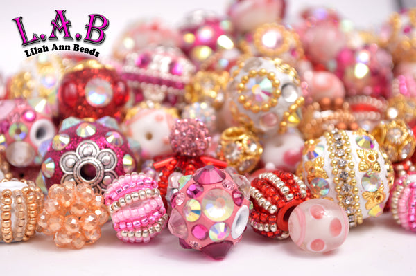 Large Hole Valentines 20 Piece Bead Mix - Handmade Lampwork, Boho & –  Lilah Ann Beads