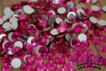 144 pieces of 7mm Fuchsia Crystal Rhinestones - 34ss - Perfect size for Boho Bead Making