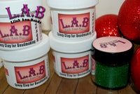 2 colors of Epoxy clay & glitter