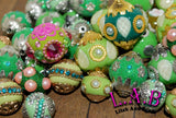 New 10 Pieces High Quality Boho beads - Indonesian Style, Kashmiri - U choose color- 12mm - 30mm Bkb100