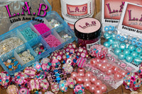 Make your own boho, Kashmiri or Indonesian Style Beads - Crystal & Glitter Beadmaking Kit - Makes over 200 beads - Kit100
