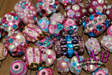 Make your own boho, Kashmiri or Indonesian Style Beads - Crystal & Glitter Beadmaking Kit - Makes over 200 beads - Kit100