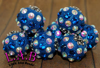 6 piece set Fine, Handmade Austrian Crystal Boho Focal Beads - Lilah Ann Beads KF301