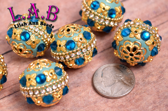 New 10 Pieces High Quality Boho Beads Indonesian Style, Kashmiri