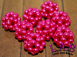 Hand Woven Glass Pearl Beads -Blingberries 18mm - 10 piece set - Lilah Ann Beads