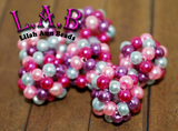 Hand Woven Glass Pearl Beads -Blingberries 18mm - 10 piece set - Lilah Ann Beads