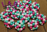 Hand Woven Glass Pearl Beads -Blingberries 18mm - 10 piece set - Lilah Ann Beads