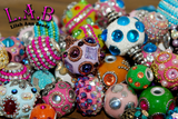 New 10 pc Fine, Indonesian Style Beads from Lilah Ann Beads & India- K508