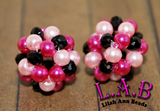 Hand Woven Glass Pearl Beads -Blingberries 18mm - 10 piece set - Lilah Ann Beads