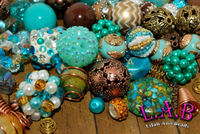 Sands of Time 30pc Bead Mix by Lilah Ann Beads - Boho, Wire Wrapped, Beaded BM400