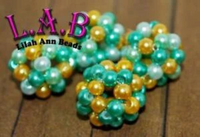 Hand Woven Glass Pearl Beads -Blingberries 18mm - 10 piece set - Lilah Ann Beads