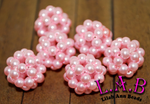 [Wholesale]  Hand Woven Glass Pearl Beads -Blingberries 18mm - 10 piece set - Lilah Ann Beads