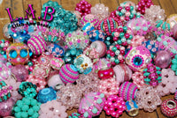 Premium Large Hole Frost Kisses 20 Piece Bead Mix - Handmade Lampwork, Boho & Beaded by Lilah Ann Beads - BH102