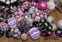 Premium Regular Hole Midnight Magic 20 Piece Bead Mix - Handmade Lampwork, Boho & Beaded by Lilah Ann Beads  - BH103