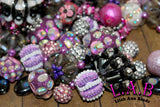 Premium Regular Hole Midnight Magic 20 Piece Bead Mix - Handmade Lampwork, Boho & Beaded by Lilah Ann Beads  - BH103