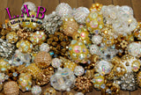 Premium Large Hole "Solid Gold" 20 Piece Bead Mix - Handmade Lampwork, Boho & Beaded by Lilah Ann Beads - BH104