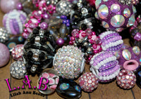 Premium Large Hole Midnight Magic 20 Piece Bead Mix - Handmade Lampwork, Boho & Beaded by Lilah Ann Beads  - BH103