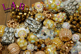 Premium Large Hole "Solid Gold" 20 Piece Bead Mix - Handmade Lampwork, Boho & Beaded by Lilah Ann Beads - BH104
