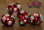 Fine, Handmade Austrian Crystal Boho Focal Bead with Sterling Silver core - Lilah Ann Beads KF300