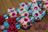 New strand of Lilah Ann Beads - Bohos with Austrian Crystal, Lampwork Glass - LA1013