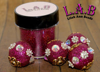 Fine Glitter for Bead Making - Cosmetic Grade - Gold, Silver, Purple, Dark Pink